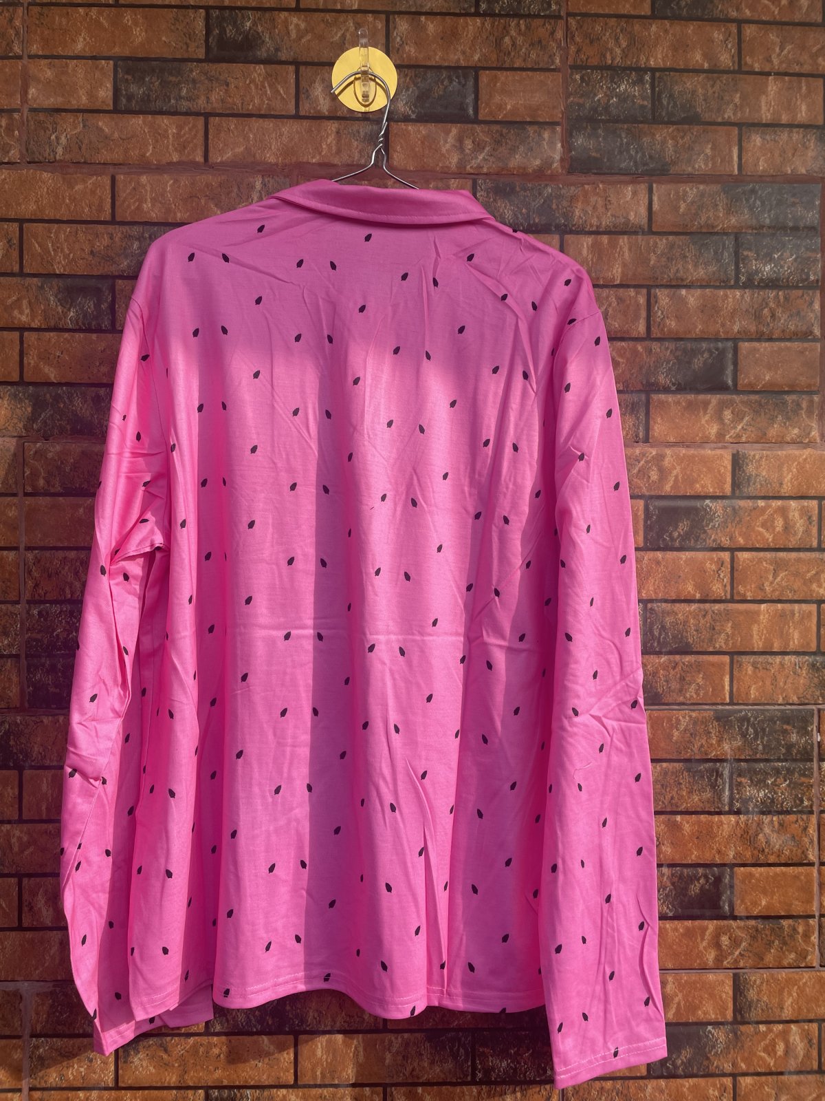 T shirt with polo and button
